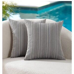NEW Outdoor Waterproof Throw Pillow Covers 18x18 Set of 2 Cushion Cases